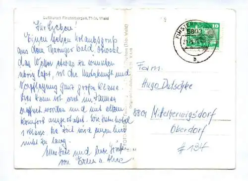 Ak FDGB Heim Wilhelm Pieck Erholungsort Finsterbergen Thüringer Wald DDR 1976