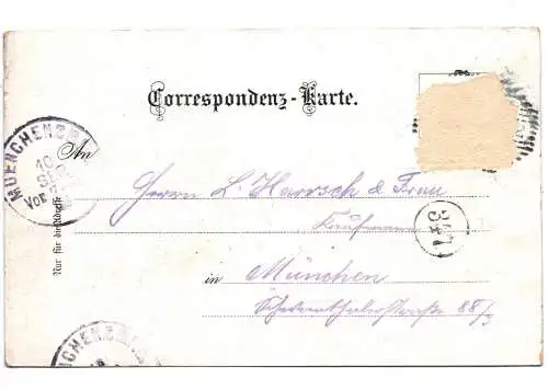 Litho Ak Gruss aus Hinterbärenbad 1900  Ebbs Österreich