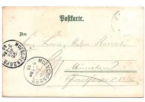 Litho Ak Gruss aus Glonn Warenhaus Zwerge 1900 Ebersberg