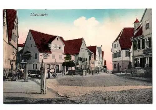 Kolorierte Ak Löwenstein 1916