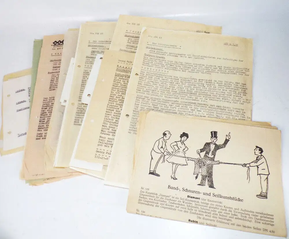 Koffer voll Zauber Utensilien Magie DDR Heja Zauberkunst 6