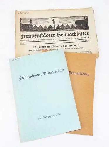 Freudenstädter Heimatblatt 1936 bis 1939 Freudenstadt