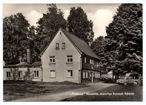 Ak Forsthaus Neuwalde ehemalige Karaseck Schänke Leutersdorf DDR 1965