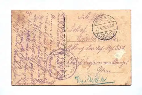 Ak In den Argonnen Feldpost 1916