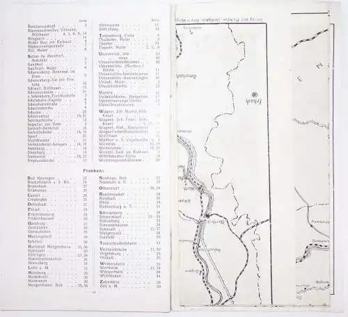 Würzburg Kleinod du in Frankenlanden Reiseführer Stadtplan um 1915