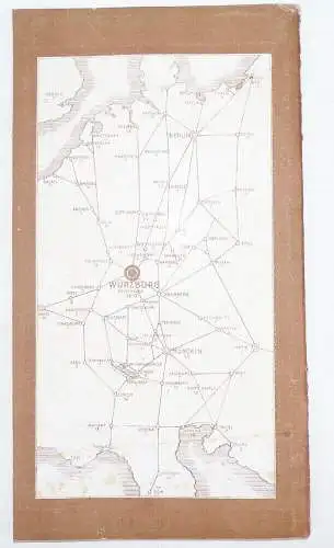 Würzburg Kleinod du in Frankenlanden Reiseführer Stadtplan um 1915