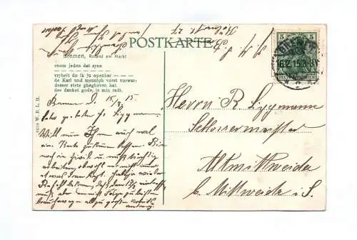 Ak Bremen Roland am Markt 1915