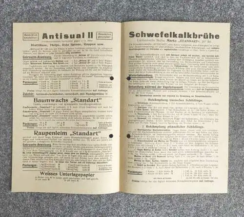 Alter Prospekt Antisual Fabrik landwirtschaftliche Artikel Dresden