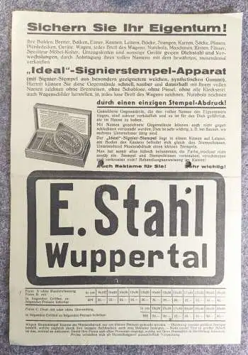 Prospekt Ideal Signier Alphabete Paul Ehlers Frankfurt am Main