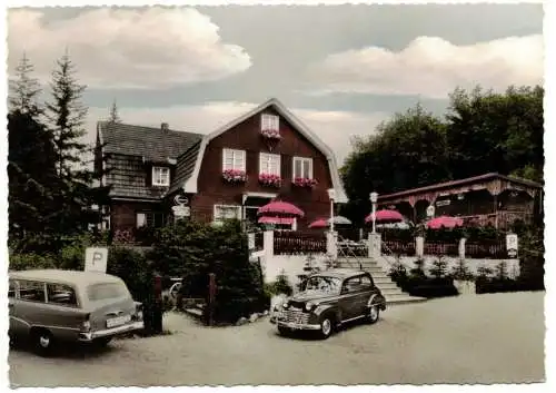 Ak Gaststätte Haus Tannen Eck im Ittertal Solingen 1960er 1970er 