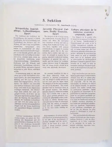 Vierter internationaler Kongress für Volkserziehung Volksbildung 1914 Leipzig 