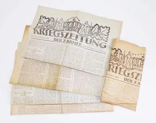 Konvolut Kriegszeitung der 7 Armee 1916 1918 WW1 Zeitung