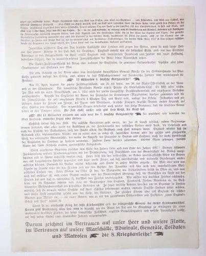 Flugblätter Kriegsanleihe 5 Stück  Anton Hoffmann München 1 Wk