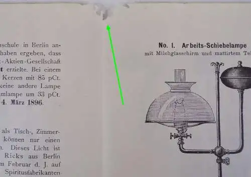 Prospekt Wolff u Ricks Berlin Dynamomaschinen elektrische Apparate 1900 er