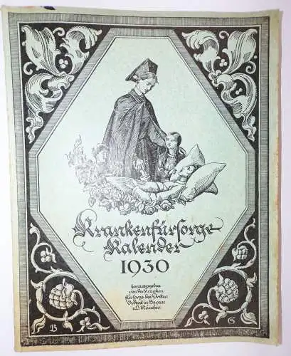 Krankenfürsorge Kalender 1930 Kalender