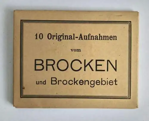 10 Original Aufnahmen vom Brocken und Brockengebiet Leporello