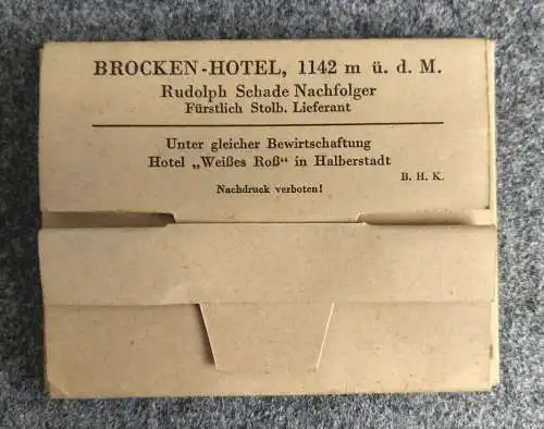 10 Original Aufnahmen vom Brocken und Brockengebiet Leporello