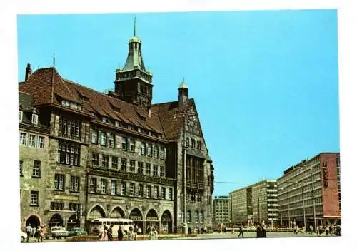 Foto Ak Markt mit Rathaus Karl Marx Stadt 1974 Chemnitz