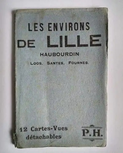 Les Environs De Ville Hauboudin 12 Litho Karten Leporello Frankreich