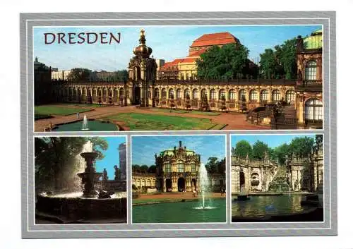 Ak Dresden Zwinger Kronentor Wallpavillon Nymphenbad