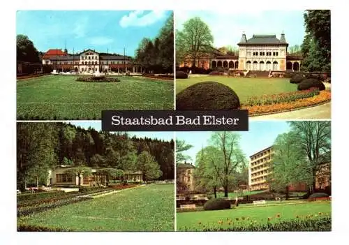 Ak Staatsbad Bad Elster 1973 Badehaus Kurhaus HO Badekaffee Kliniksanatorium