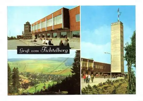 Ak Gruß vom Fichtelberg 1975 Oberwiesenthal Neues Fichtelberghaus