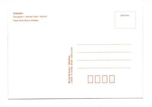 Ak Georgentor Semper Oper Stallhof Dresden 1987