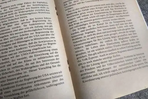 Fester Bruderbund eint unsere Völker 1974 DDR Politik Heft