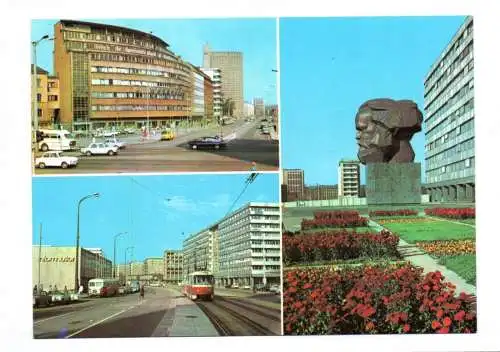 Ak Karl Marx Stadt Straße der Nationen 1973 Karl Marx Allee