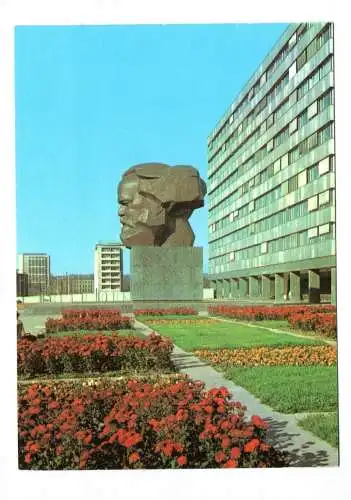 Foto Ak Karl Marx Stadt Chemnitz 1973 Karl Marx Monument