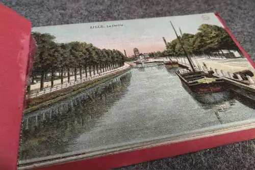 Lille 12 Postkarten Leporello Frankreich
