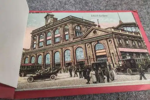 Lille 12 Postkarten Leporello Frankreich