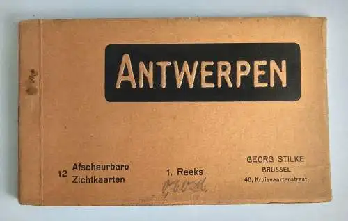 Antwerpen 12 Ansichtskarten Leporello Belgien