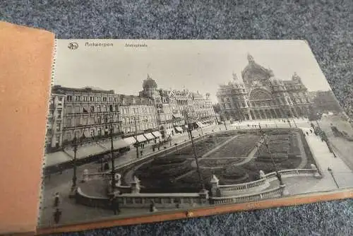 Antwerpen 12 Ansichtskarten Leporello Belgien