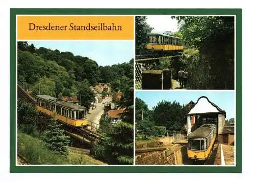 Ak Dresdener Standseilbahn 1989 Dresden