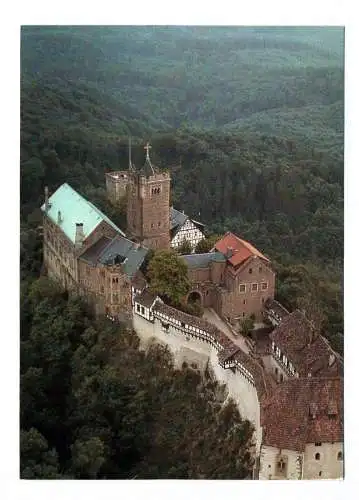 Foto Ak Luftbildserie der Interflug Eisenach Wartburg 1987