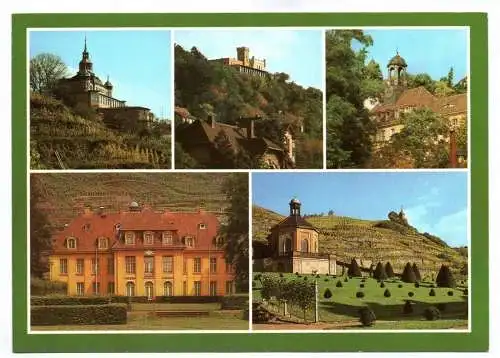 Ak Spitzhaus Friedensburg Altfriedstein Schloß Radebeul 1986