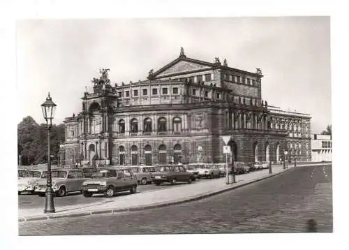 Foto Ak Dresden Staatsoper 1985 Semperoper