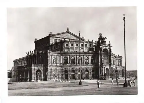 Foto Ak Staatsoper Dresden Semperoper 1985