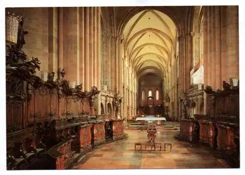 Foto Ak Dom zu Mainz Westchor mit Chorgestühl des Hofschreiners