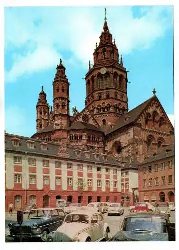 Foto Ak Mainz Dom Blick vom Leichhof