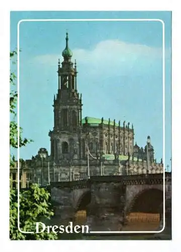 Ak Dresden Kathedrale ehem. katholische Hofkirche 1989