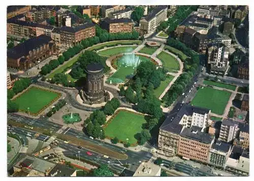 Foto Ak Mannheim Am Wasserturm Luftaufnahme