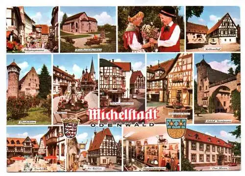 Ak Michelstadt Openwald 1983 Kellereihof Schloß Fürstenau Markt