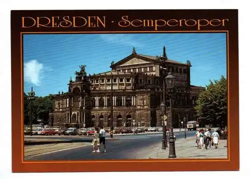 Ak Dresden Semperoper Staatsoper nach Plänen von Gottfried und Manfred Semper