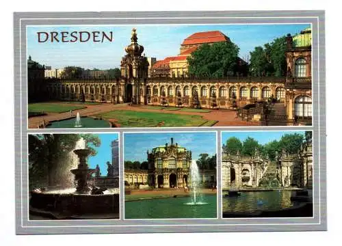 Ak Dresden Zwinger Kronentor Wallpavillon Nymphenbad