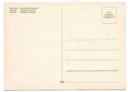 Foto Ak München Deutsches Museum