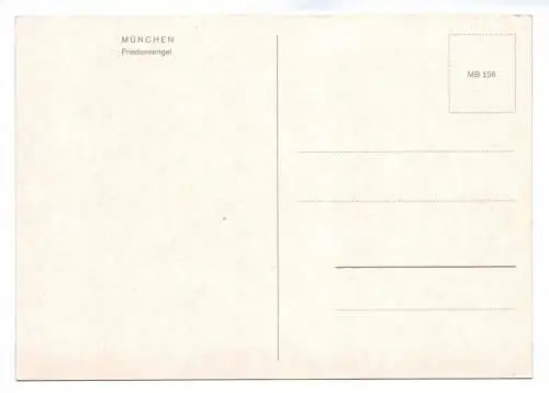 Foto Ak Friedensengel München Brunnen