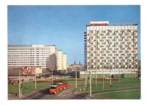 Foto Ak Dresden Prager Straße Interhotel Newa