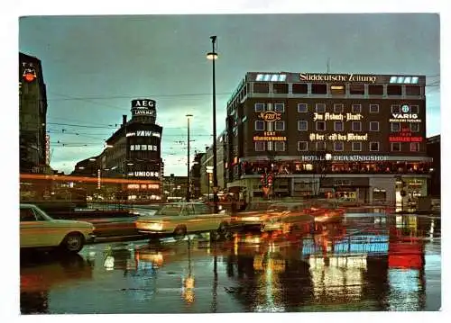 Foto Ak München Karlsplatz Stachus Gebäude Süddeutsche Zeitung